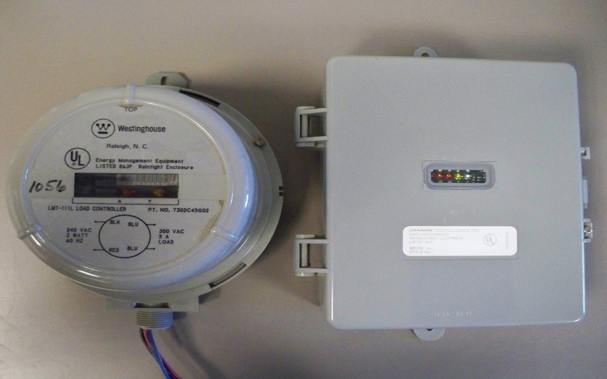 Photo of meter and load control device
